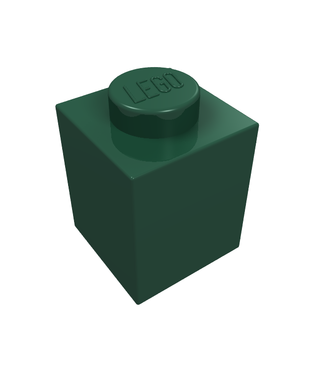 LEGO - Steen 1 x 1 - Dark Green | N