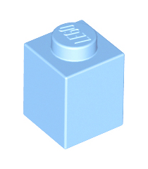 LEGO - Steen 1 x 1 - Bright Light Blue | N - Thumbnail
