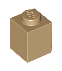 LEGO - Steen 1 x 1 - Dark Tan | N - Thumbnail