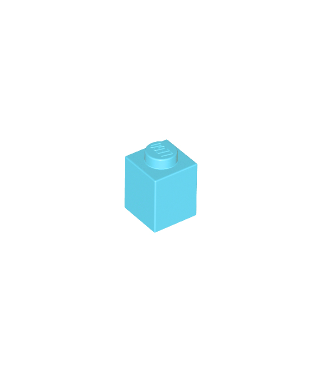 LEGO - Steen 1 x 1 - Medium Azure | N