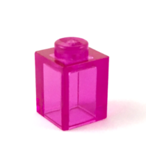 LEGO - Steen 1 x 1 - Trans-Dark Pink | N - Thumbnail