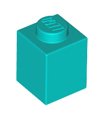 LEGO - Steen 1 x 1 - Dark Turquoise | N - Thumbnail