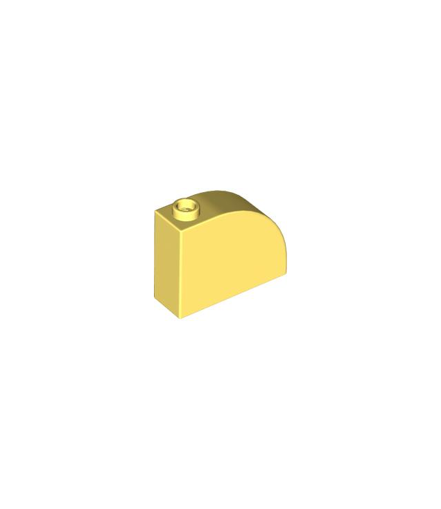 LEGO - Helling, gebogen 3 x 1 x 2 met holle nop - Bright Light Yellow | N