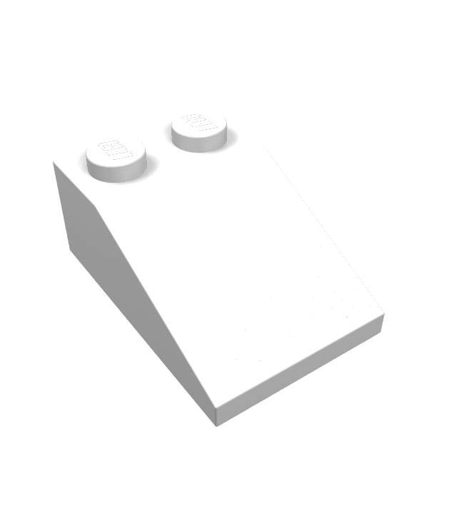 LEGO - Helling 33 graden graden 3 x 2 - White | N