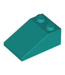 LEGO - Helling 33 graden graden 3 x 2 - Dark Turquoise | N - Thumbnail