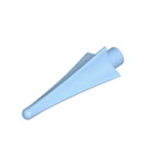 LEGO - Minifiguur-wapen, speerpunt met vinnen - Bright Light Blue | N - Thumbnail