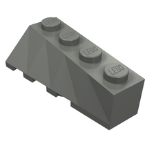 LEGO - Wig 4 x 2 hellend rechts - Dark Bluish Gray | N - Thumbnail