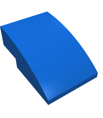 LEGO - Helling, gebogen 3 x 2 - Blue | N - Thumbnail