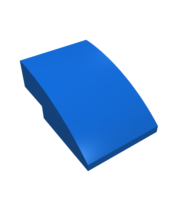 LEGO - Helling, gebogen 3 x 2 - Blue | N
