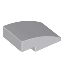 LEGO - Helling, gebogen 3 x 2 - Light Bluish Gray | N - Thumbnail