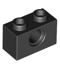 LEGO - Technic-steen 1 x 2 met gat - Black | N - Thumbnail