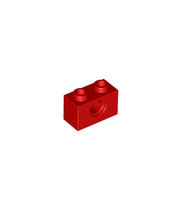 LEGO - Technic-steen 1 x 2 met gat - Red | N