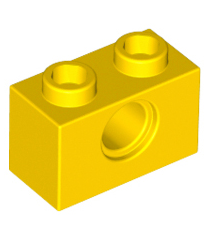 LEGO - Technic-steen 1 x 2 met gat - Yellow | N - Thumbnail