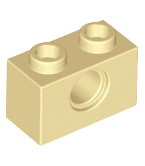 LEGO - Technic-steen 1 x 2 met gat - Tan | N - Thumbnail