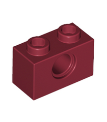 LEGO - Technic-steen 1 x 2 met gat - Dark Red | N - Thumbnail