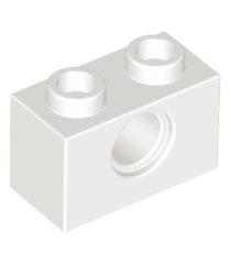 LEGO - Technic-steen 1 x 2 met gat - White | N - Thumbnail
