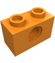 LEGO - Technic-steen 1 x 2 met gat - Orange | N - Thumbnail