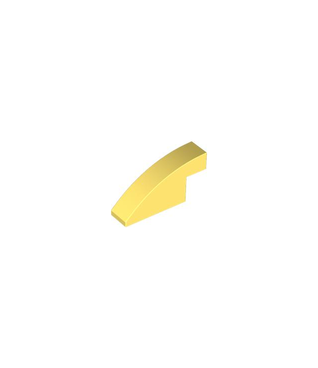 LEGO - Helling, gebogen 4 x 1 x 1 2/3 - Bright Light Yellow | N