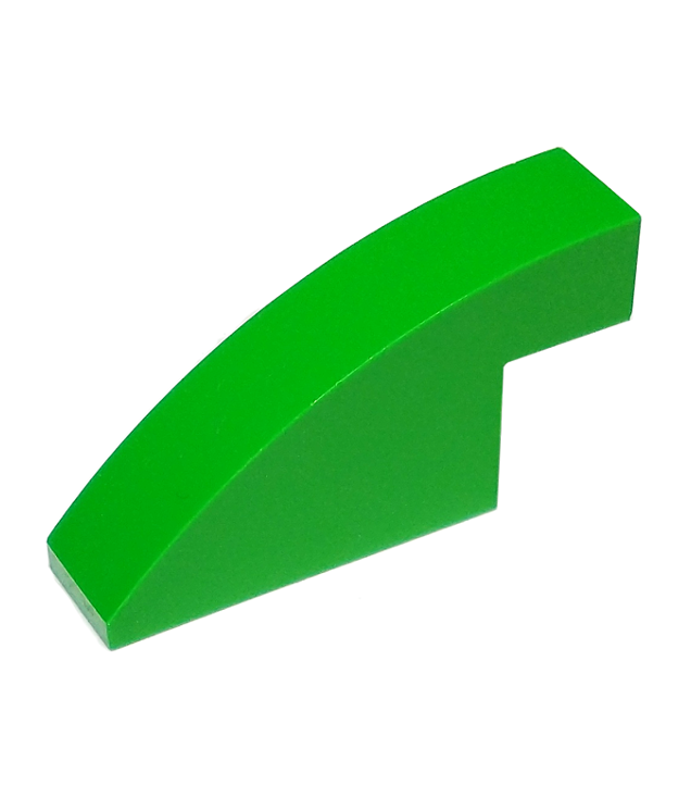 LEGO - Helling, gebogen 4 x 1 x 1 2/3 - Bright Green | N