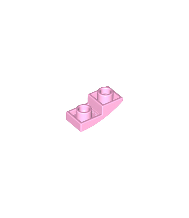 LEGO - Helling, gebogen 2 x 1 x 2/3 omgekeerd - Bright Pink | N