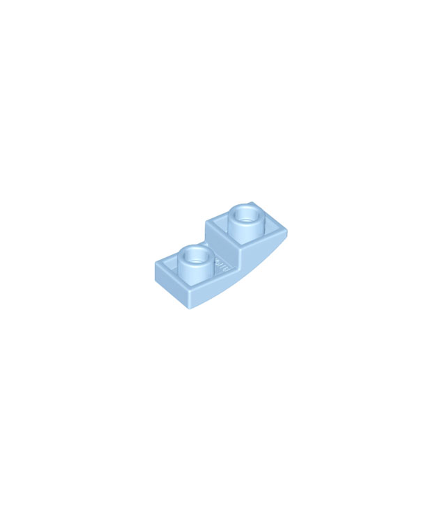 LEGO - Helling, gebogen 2 x 1 x 2/3 omgekeerd - Bright Light Blue | N