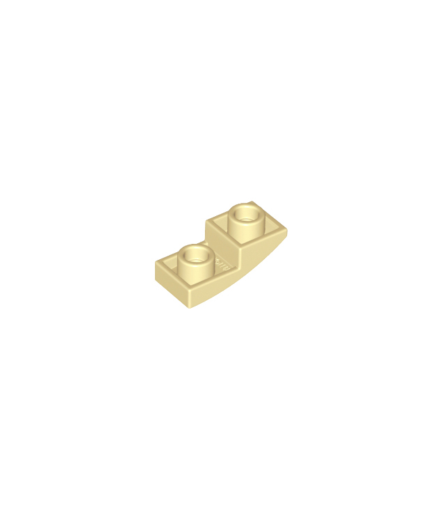 LEGO - Helling, gebogen 2 x 1 x 2/3 omgekeerd - Tan | N