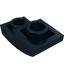 LEGO - Helling, gebogen 2 x 1 x 2/3 omgekeerd - Black | N - Thumbnail