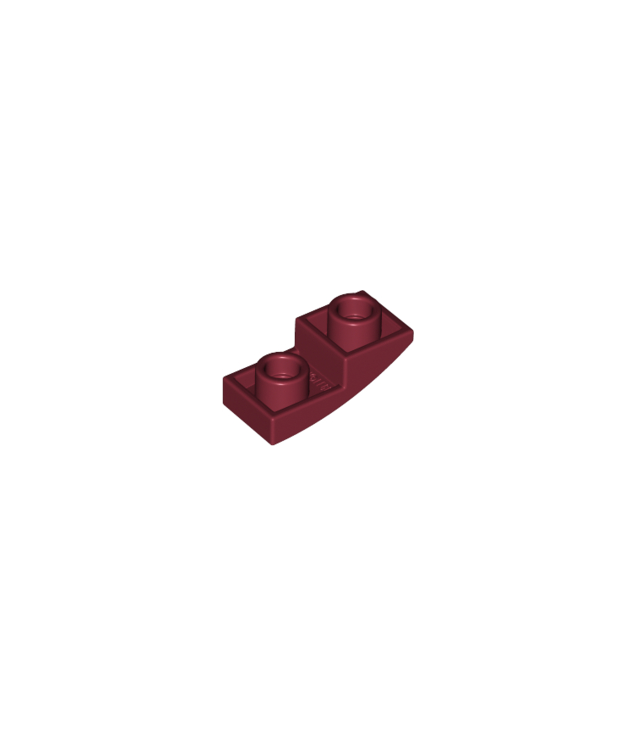 LEGO - Helling, gebogen 2 x 1 x 2/3 omgekeerd - Dark Red | N