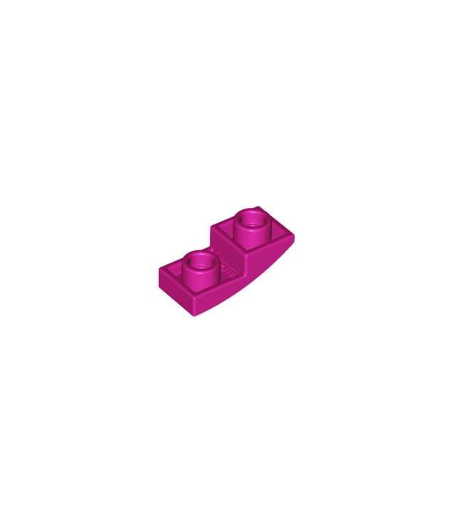 LEGO - Helling, gebogen 2 x 1 x 2/3 omgekeerd - Magenta | N