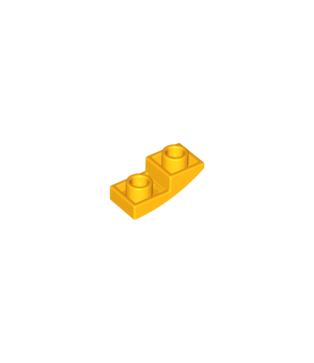 LEGO - Helling, gebogen 2 x 1 x 2/3 omgekeerd - Bright Light Orange | N