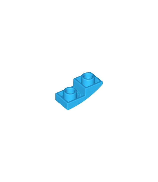 LEGO - Helling, gebogen 2 x 1 x 2/3 omgekeerd - Dark Azure | N