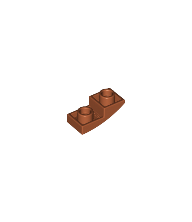 LEGO - Helling, gebogen 2 x 1 x 2/3 omgekeerd - Dark Orange | N
