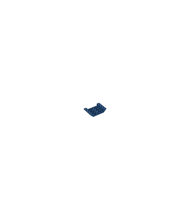 LEGO - Helling, omgekeerd 45 graden 6 x 4 dubbel met 4 x 4-uitsparing en 3 gaten - Dark Blue | N
