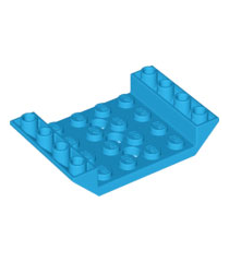 LEGO - Helling, omgekeerd 45 graden 6 x 4 dubbel met 4 x 4-uitsparing en 3 gaten - Dark Azure | N - Thumbnail