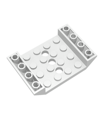 LEGO - Helling, omgekeerd 45 graden 6 x 4 dubbel met 4 x 4-uitsparing en 3 gaten - White | N - Thumbnail