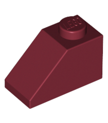 LEGO - Helling 45 graden 2 x 1 - Dark Red | N - Thumbnail