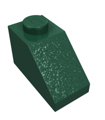 LEGO - Helling 45 graden 2 x 1 - Dark Green | N - Thumbnail