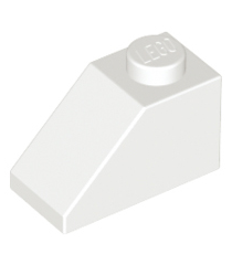 LEGO - Helling 45 graden 2 x 1 - White | N - Thumbnail