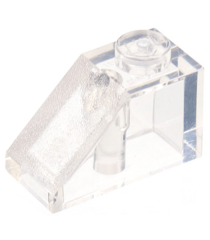 LEGO - Helling 45 graden 2 x 1 - Trans-Clear | N - Thumbnail