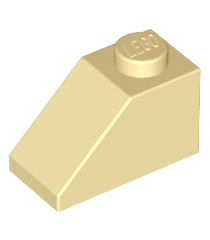 LEGO - Helling 45 graden 2 x 1 - Tan | N - Thumbnail