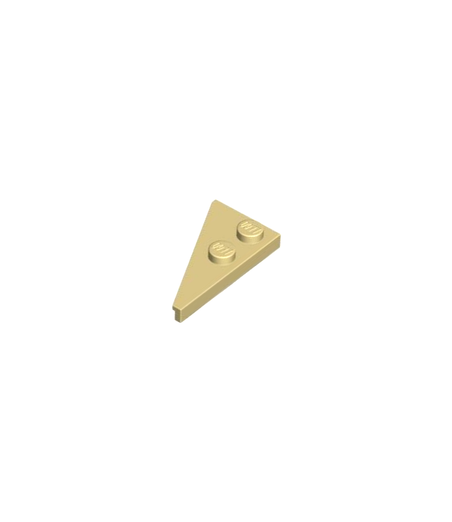 LEGO - Wig, plaat 4 x 2 rechts, puntig - Tan | N
