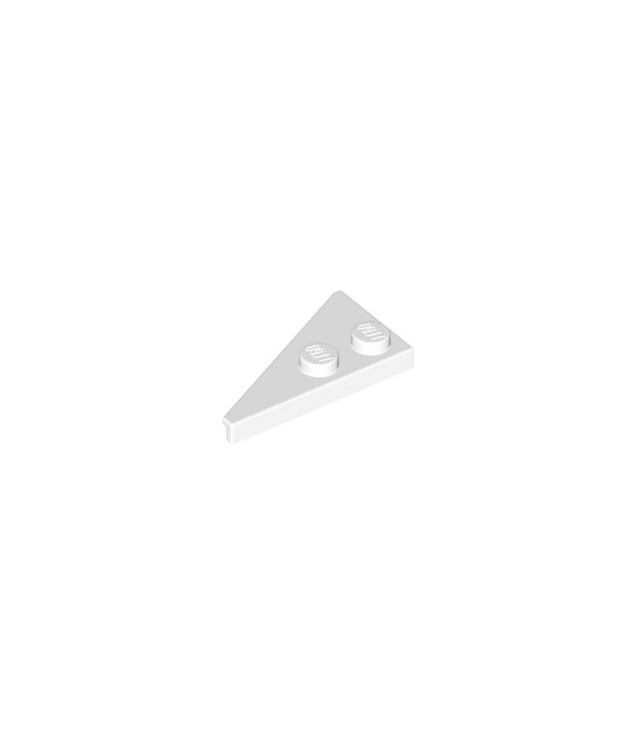 LEGO - Wig, plaat 4 x 2 rechts, puntig - White | N