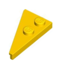 LEGO - Wig, plaat 4 x 2 rechts, puntig - Yellow | N - Thumbnail
