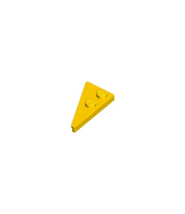LEGO - Wig, plaat 4 x 2 rechts, puntig - Yellow | N