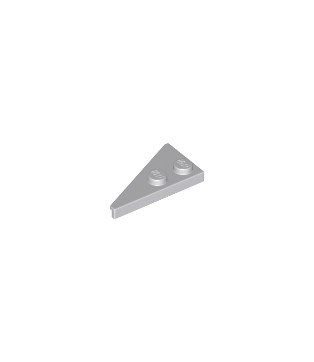 LEGO - Wig, plaat 4 x 2 rechts, puntig - Light Bluish Gray | N