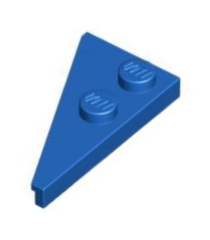 LEGO - Wig, plaat 4 x 2 rechts, puntig - Blue | N - Thumbnail