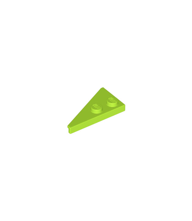 LEGO - Wig, plaat 4 x 2 rechts, puntig - Lime | N
