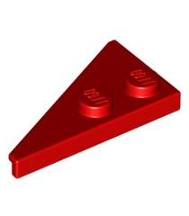 LEGO - Wig, plaat 4 x 2 rechts, puntig - Red | N - Thumbnail