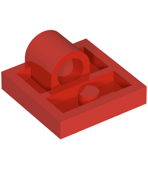 LEGO - Plaat, gemodificeerd 2 x 2 met pen­gat – volledige kruissteun aan onderzijde (10247) - Red | N - Thumbnail