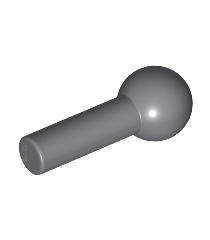 LEGO - Staaf 1L met trekhaakkogel - Dark Bluish Gray | N - Thumbnail
